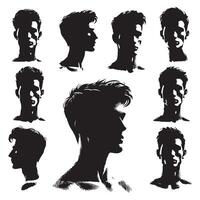 Head and shoulder outline of a person vector