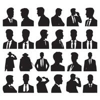 Silhouette framework of a person's head and shoulders vector