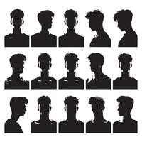 Silhouette abstraction of a person's head and shoulders vector