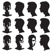 Silhouette form of a person's head and shoulders vector