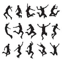 Outline of a figure executing a jump vector