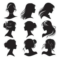 Image silhouette of a person's head and shoulders vector