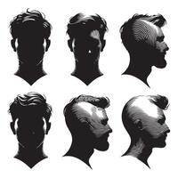 Shadowy outline of a person's head and shoulders vector