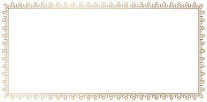 rectangle photo frame border decorative elegant design golden color isolated white backgrounds for design frame for your text or image, borders divider, labels, certificate completion template element vector