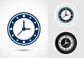 Clock Icon Design Illustration, Watch Icon For Apps and Websites vector