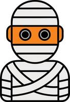 Playful Mummy Cartoon for Halloween Perfect Character Art for Festive Graphics and Promotions vector