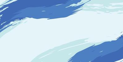 Abstract blue ocean brush banner background design template vector