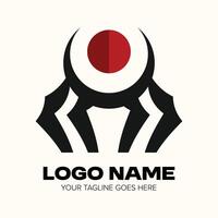 Simple minimalist logo with fantasy looks ideas vector