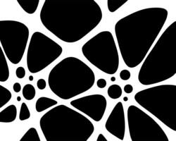 Soap bubble black and white texture biomorphism chemical pattern background poster layout motif wallpaper print art vector
