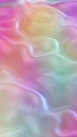 Pastel-colored, wavy gradient background with smooth, flowing texture. Gentle curves in pink, blue, purple, creating soft, serene aesthetic. Ideal for backdrops, modern design projects. 3D animation video