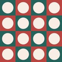Transparent Circle all-over in square, two tone christmas color seamless pattern for wallpaper, wrapping paper, digital printing manufacture. vector