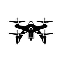 High-resolution drone camera silhouette illustration for creative projects. Ideal for digital art, line art, and cartoon clipart. vector