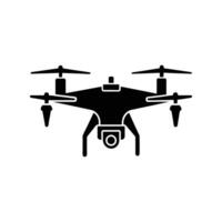 Versatile drone camera silhouette for clipart, line art, and cartoon-style designs. Perfect for digital art, printable, and graphic design projects. vector