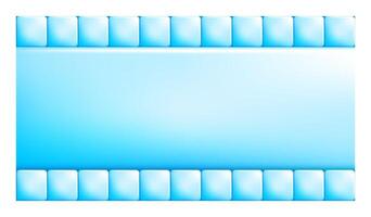 Mosaic blue plastic blocks with rounded corners and central part is made of large block. Blue copy space for design of web pages and interface. 3D background vector