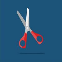 Scissors flat design illustration vector