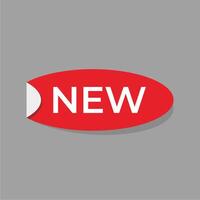 New red sticker. illustration. vector