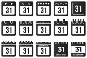 Calendar Icon Isolated On White For Web And Print vector