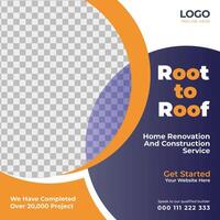 Real Estate and House Social Media Post and Banner Design vector
