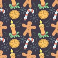 Colored christmas pattern vector