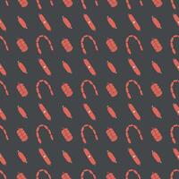 Seamless meat pattern vector