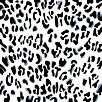 Black and Blue Leopard, Cheetah, Jaguar layered print pattern. vector