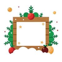 Blank canvas christmas wooden background. Generate Ai vector