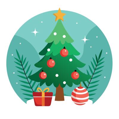 Merry Christmas background. Fir tree brunch Background.
