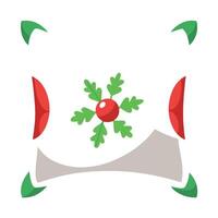 Christmas Throw pillow cushion product mockup. Christmas White Pillow Mockup vector