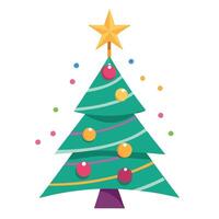 Sparkling church Christmas tree decorations . generative artificial intelligence vector