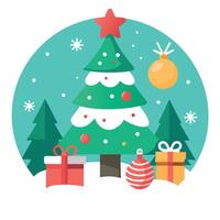 Merry Christmas and Holiday card design with free space. Template. Mockup for cards. flyer. paper. vector