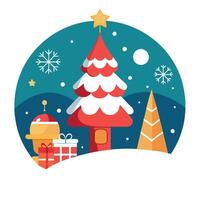 Christmas or New Year background. Christmas and new year holidays concept. vector