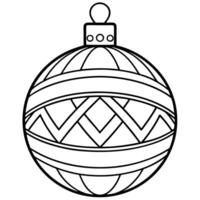 A white and gold christmas ornament with a white background. vector
