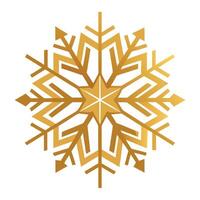 Snowflake winter abstract gold decoration background holiday year christmas white snow. vector