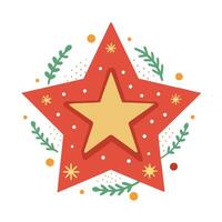 Star with copy space invitation backdrop. christmas greeting background vector