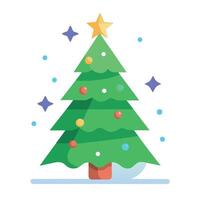 A blurry image of a christmas tree with stars on it. vector