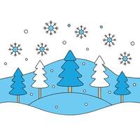 Winter background with snowflakes. Christmas and New Year concept. Geneative ai. vector