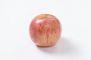 Red apple isolated on white background, fresh red apple with slices, clipping path photo