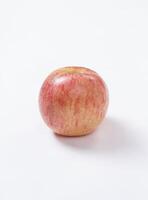 Red apple isolated on white background, fresh red apple with slices, clipping path photo