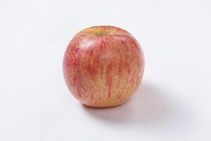 Red apple isolated on white background, fresh red apple with slices, clipping path photo
