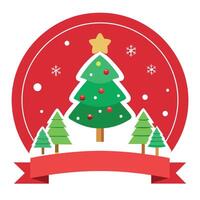 Merry Christmas and new year plain background border arrangement plain background vector