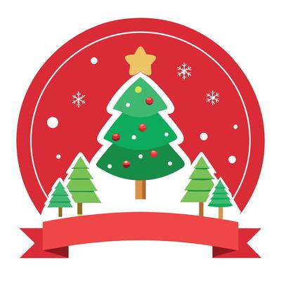 Merry Christmas and new year plain background border arrangement plain background