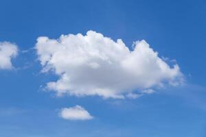 Blue sky background with tiny clouds, Nature cloud blue sky background, Blue Sky with Fluffy White Clouds on a Sunny Summer Day photo