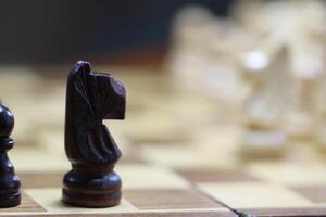 arrangement of chess pieces, a strategy game that sharpens your brain and focuses photo