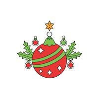 Decorative christmas background in portrait mode - stock picture backdrop vector