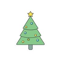 A blurry image of a christmas tree with stars on it. vector