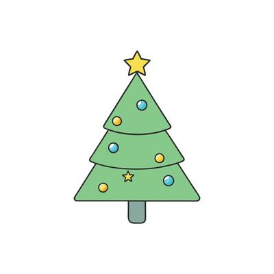 A blurry image of a christmas tree with stars on it.