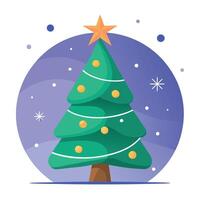 Glowing Christmas tree. abstract Christmas background vector