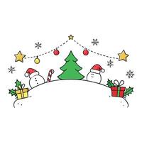 White Christmas background with christmas decorations and space for text vector