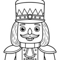 Nutcracker coloring pages vector