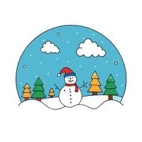 Winter background image for christmas with copy space vector